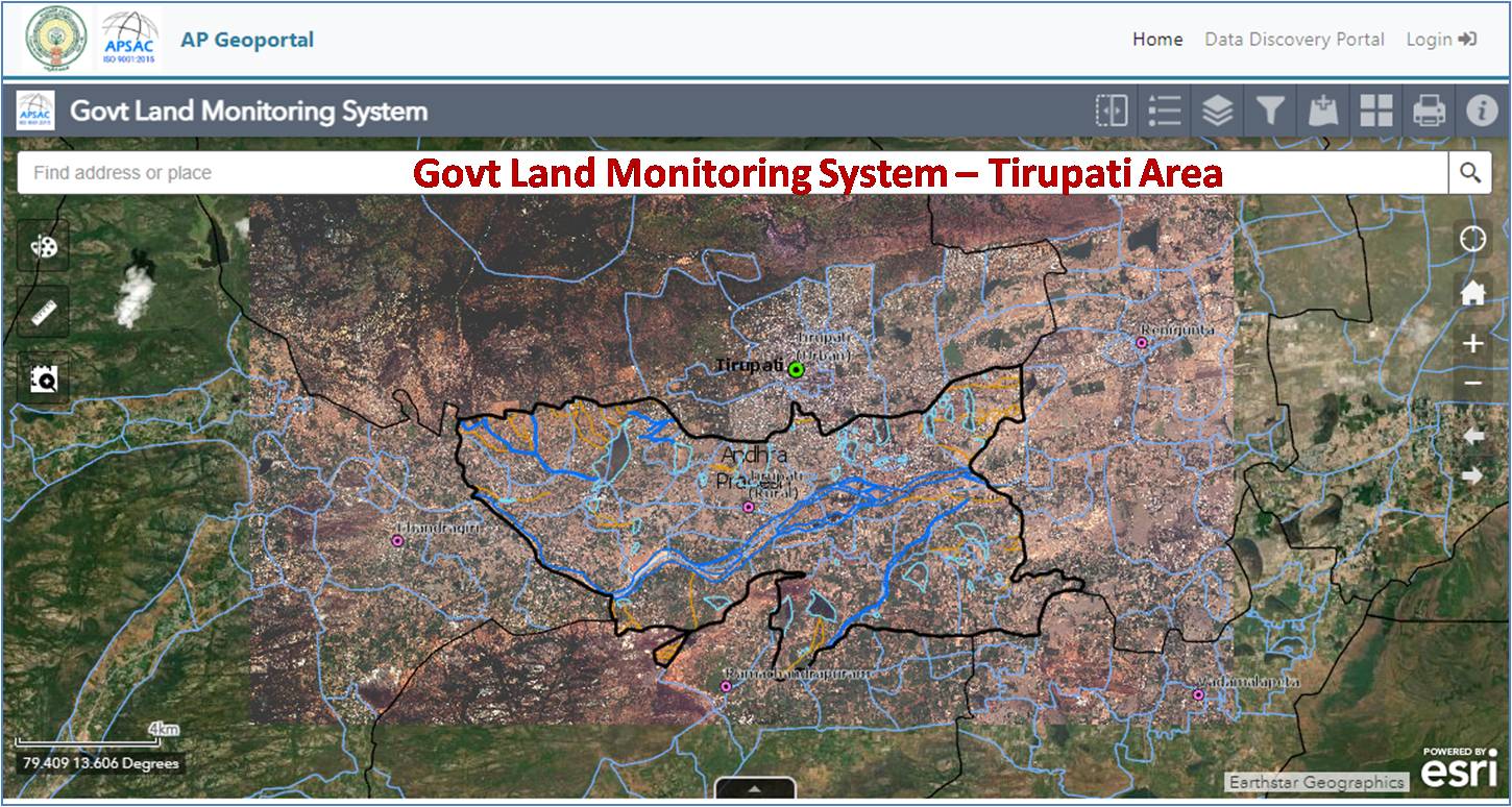 Govt Land Monitoring System – Tirupati Area